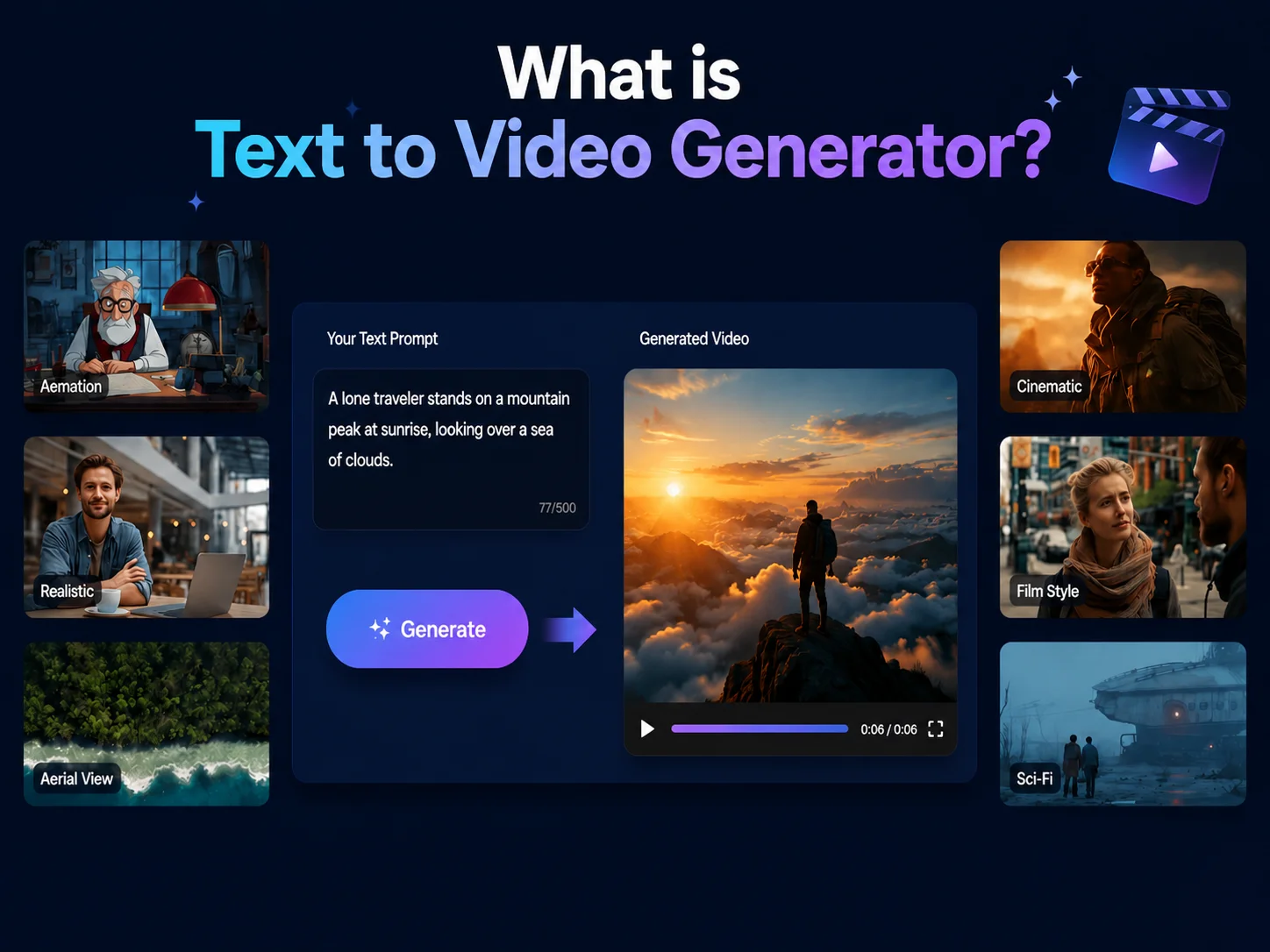 Text Video Frame Text to Video — Create Videos from Text Online