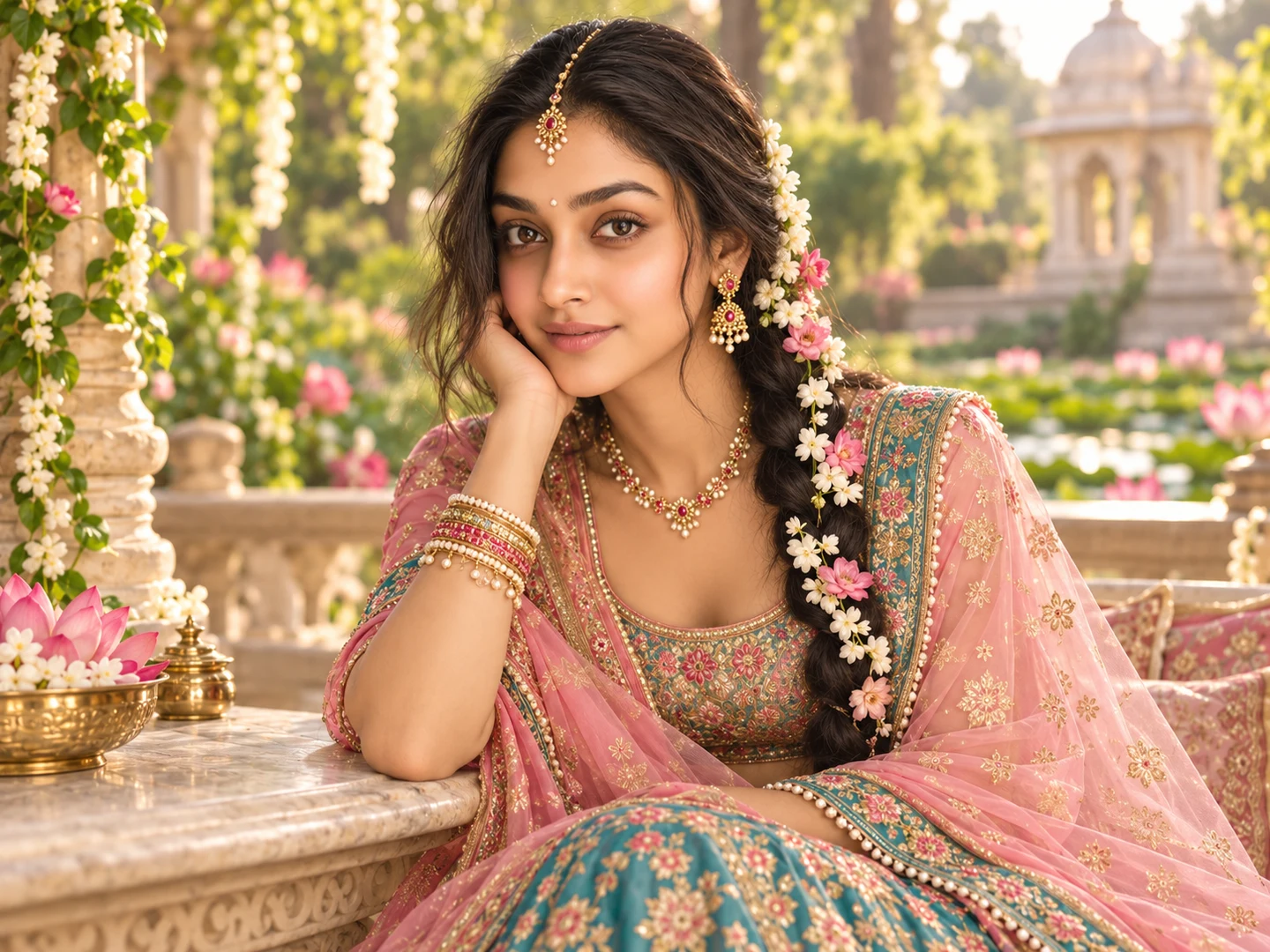 radha rani プロンプトで生成したポートレート